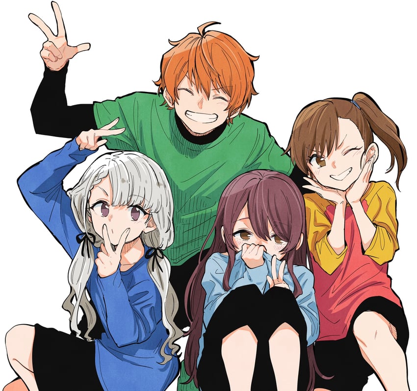 futami mami, osaki tenka, hisakawa nagi, and aoi yusuke (idolmaster and 3 more) drawn by kyouno
