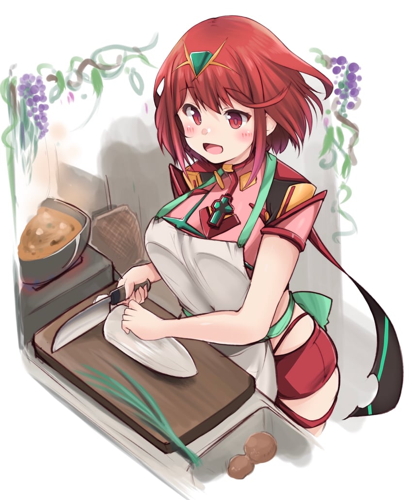 pyra (xenoblade chronicles and 1 more) drawn by kurokaze_no_sora