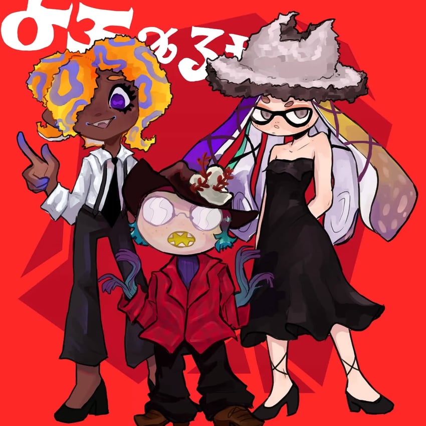 tao blu, yoko, and tosh (splatoon and 1 more) drawn by bilbythesandwing4733