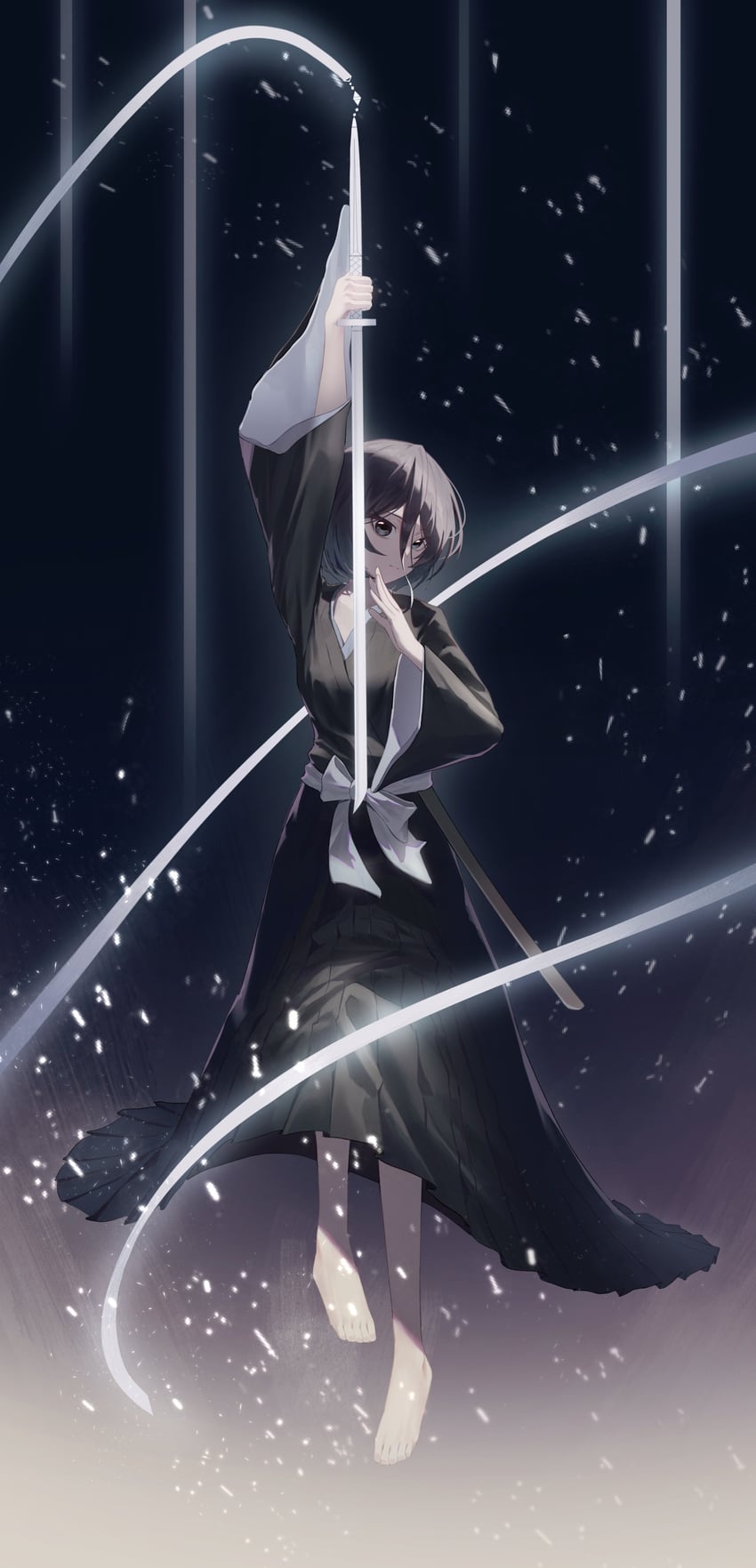 kuchiki rukia (bleach and 1 more) drawn by toriare_(lyyj0nzq5zhzanl)