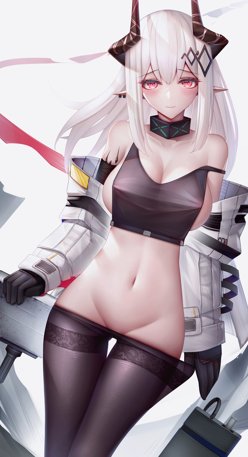 mudrock (arknights) drawn by binggong_asylum