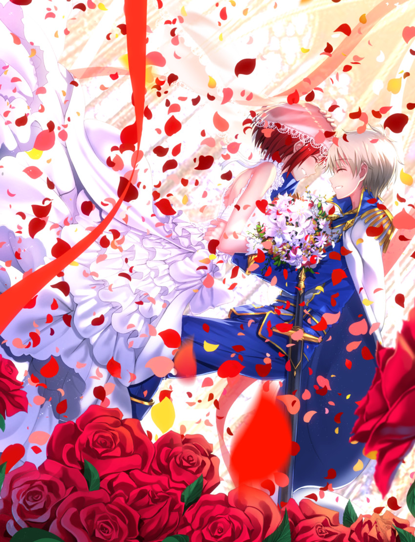 shirayuki and zen wistalia (akagami no shirayukihime) drawn by swordsouls