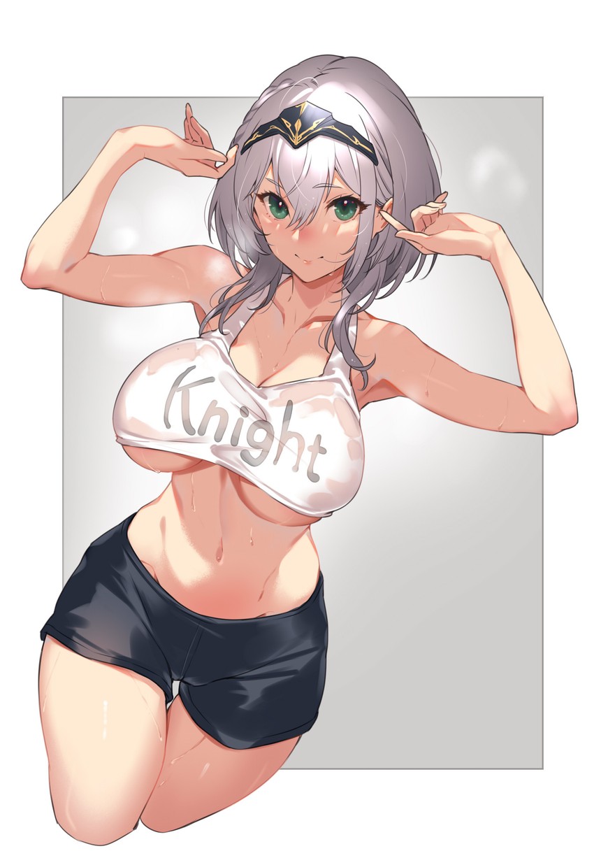 shirogane noel (hololive) drawn by kakage