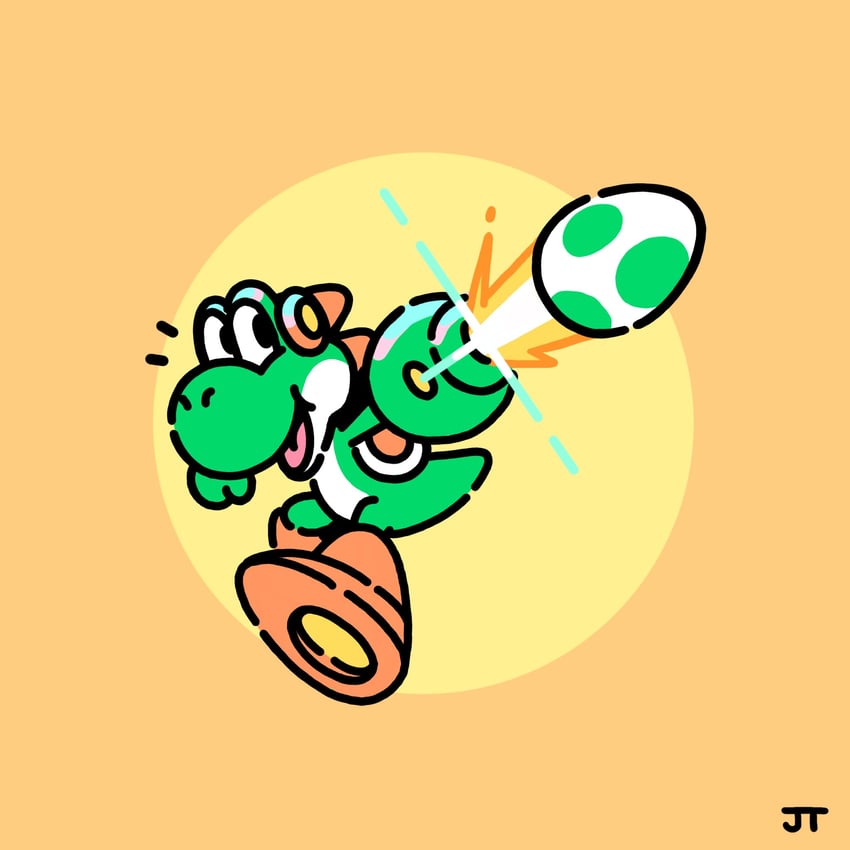 yoshi (mario and 1 more) drawn by james_turner