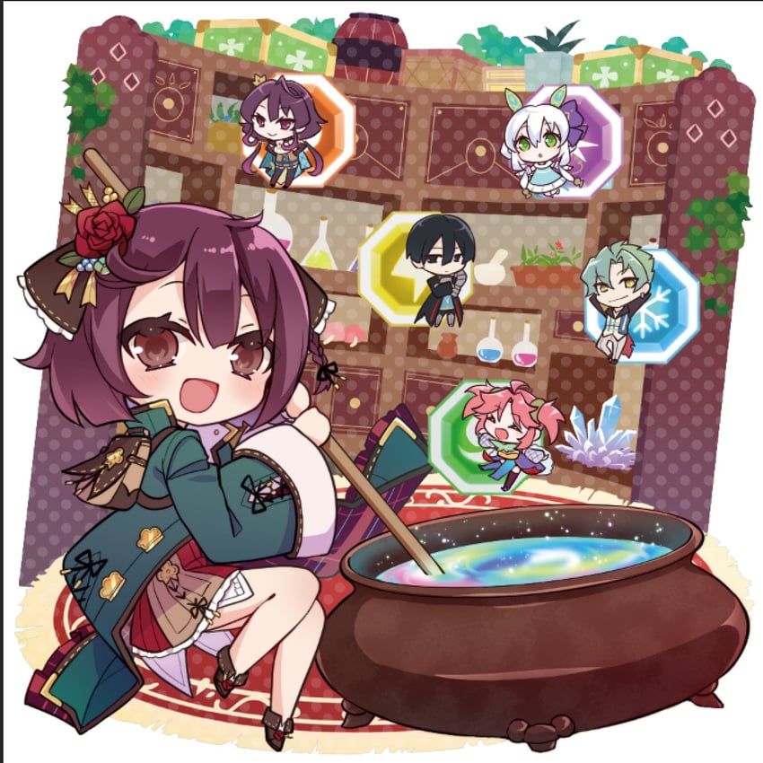 sophie neuenmuller, plachta, ramizel erlenmeyer, olias enders, diebold lewerenz, and 1 more (atelier and 1 more) drawn by karasumi_(aiseec)