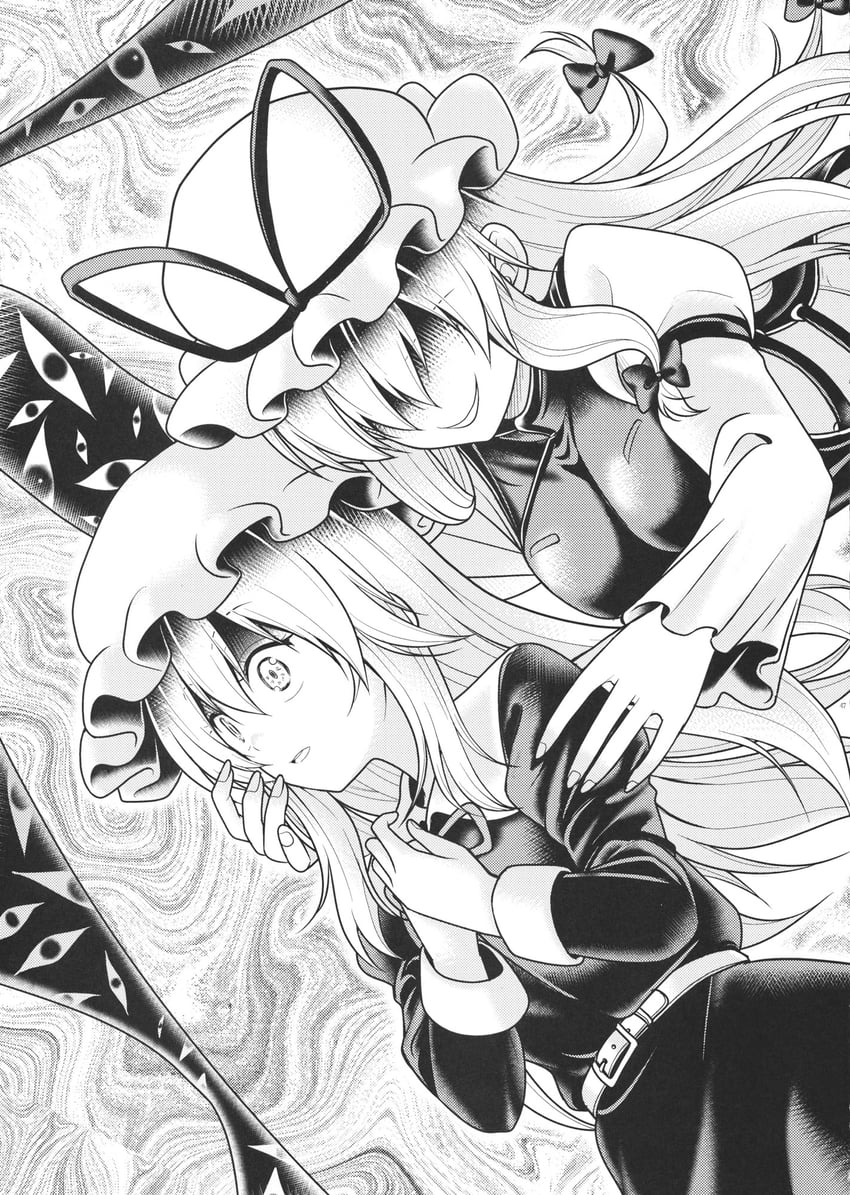 yakumo yukari and maribel hearn (touhou) drawn by satou_yuuki