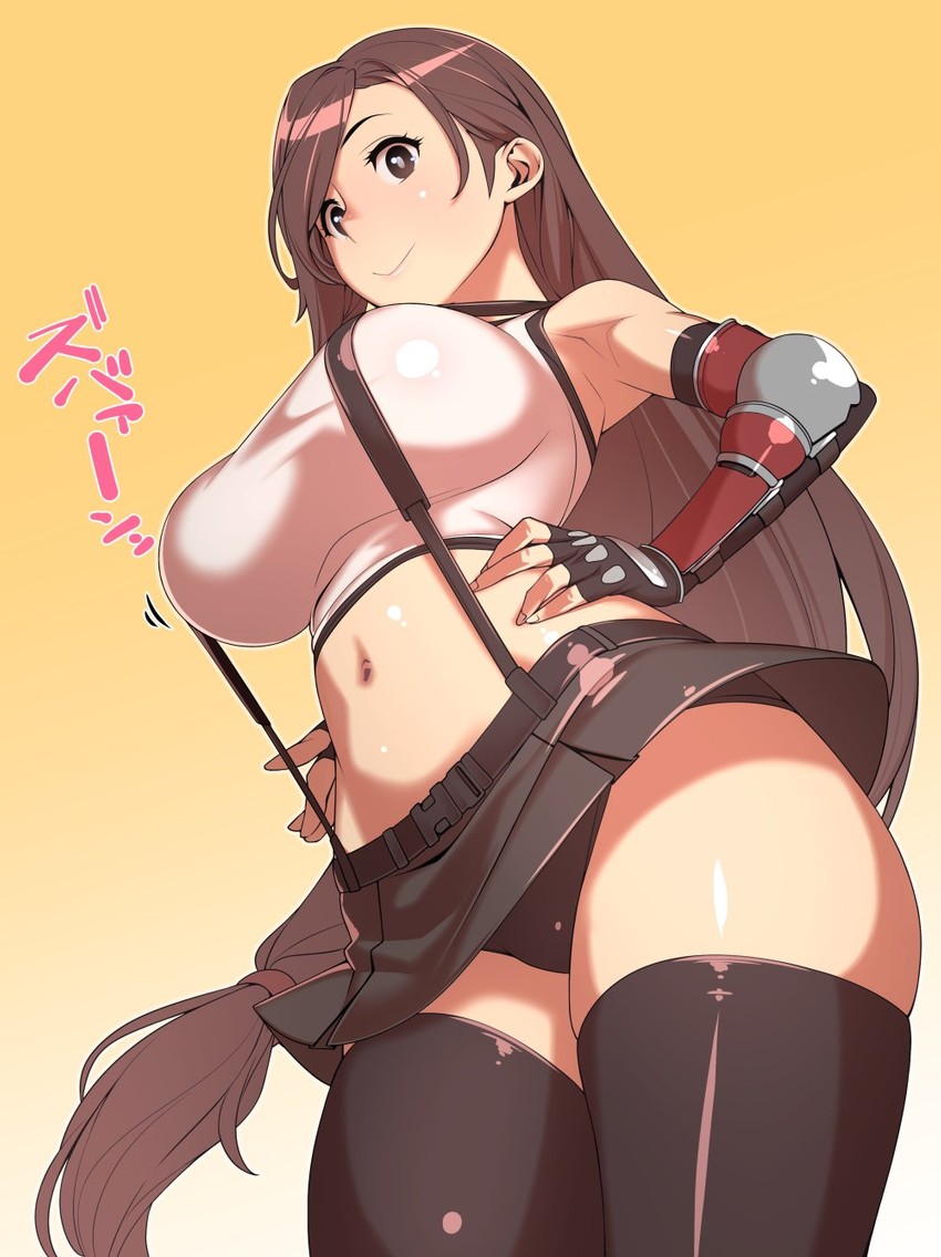 tifa lockhart (final fantasy and 2 more) drawn by tomoyuki_kotani