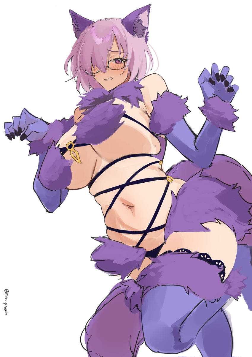 mash kyrielight (fate and 1 more) drawn by pinepin