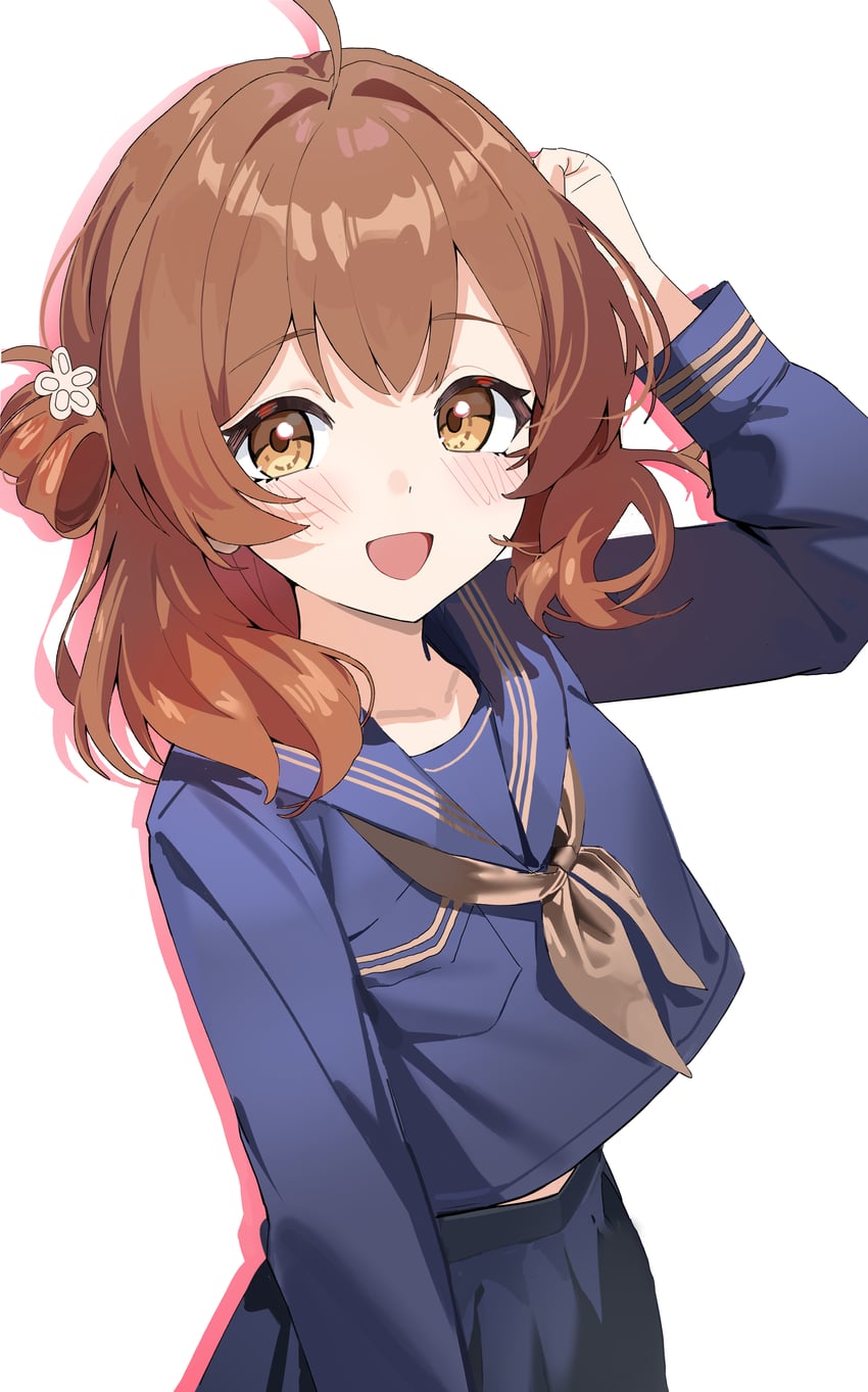 hanami ume (idolmaster and 1 more) drawn by aweqdre