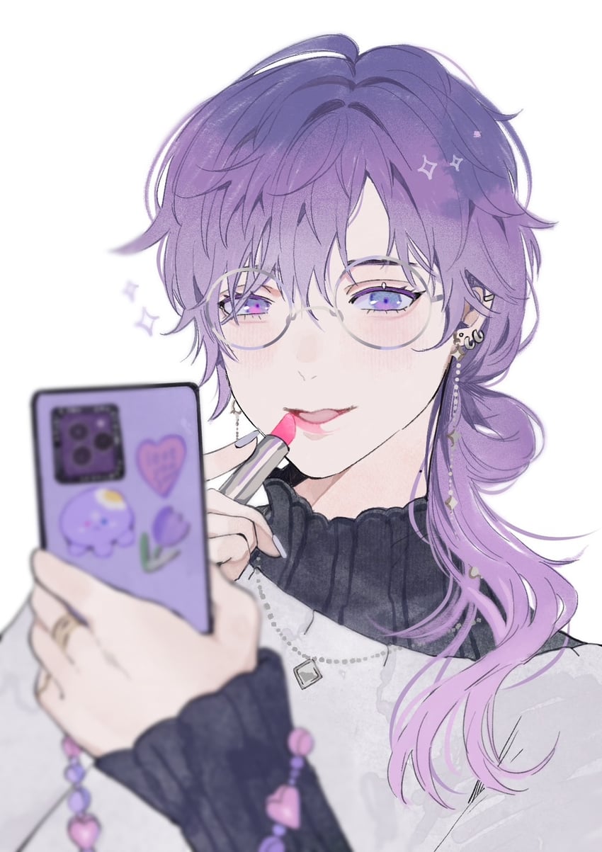uki violeta and stargazer (nijisanji and 1 more) drawn by jii_(cheche98711466)