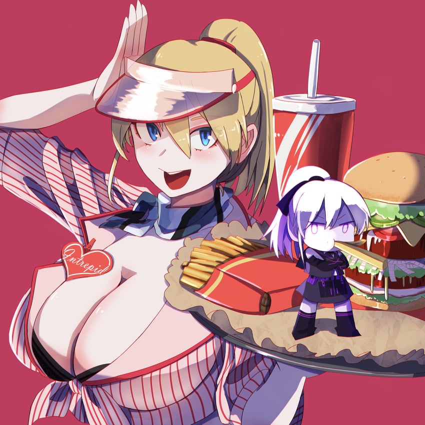 intrepid, intrepid kai, and aircraft carrier princess ii (kantai collection) drawn by lsnsn