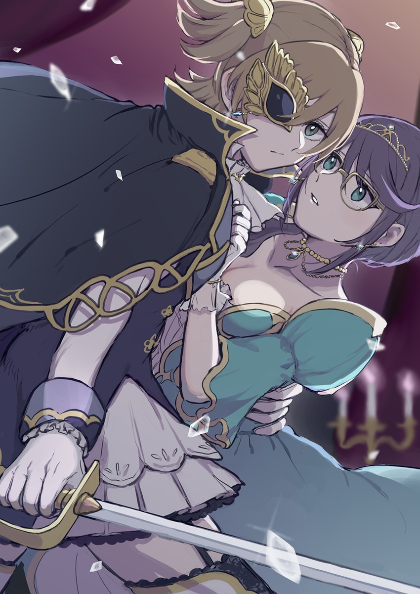 daiba nana and hoshimi junna (shoujo kageki revue starlight and 2 more) drawn by chikiso