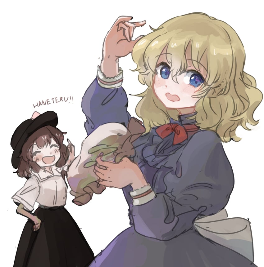 usami renko and maribel hearn (touhou) drawn by minus_(sr_mineka)