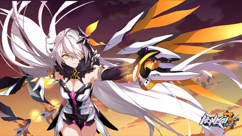 kiana kaslana (honkai and 1 more) drawn by cici