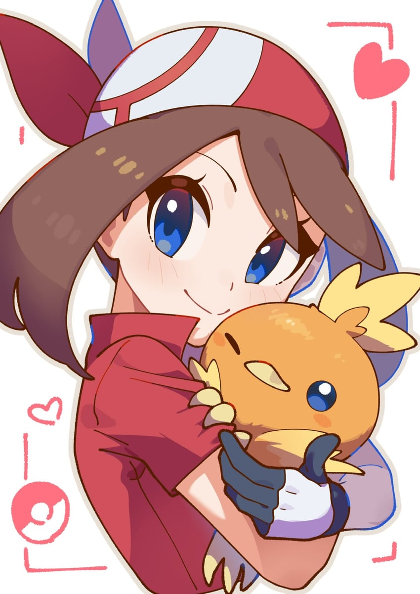 may and torchic (pokemon and 1 more) drawn by omochi_(omotimotittona3)