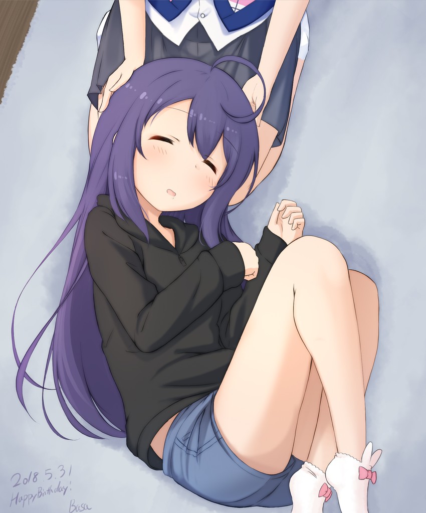 nanao yuriko and mochizuki anna (idolmaster and 1 more) drawn by basa_rutan