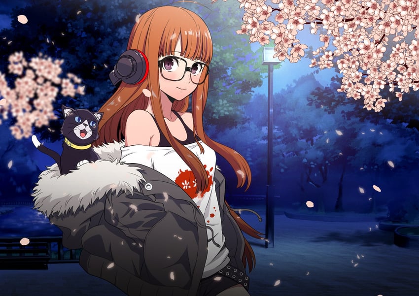 sakura futaba and morgana (persona and 1 more) drawn by ito_(daisukidanchi)