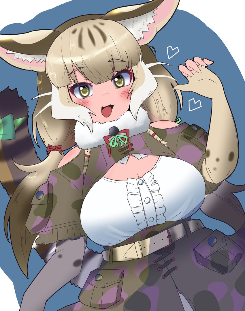 jungle cat (kemono friends and 1 more) drawn by morrowine