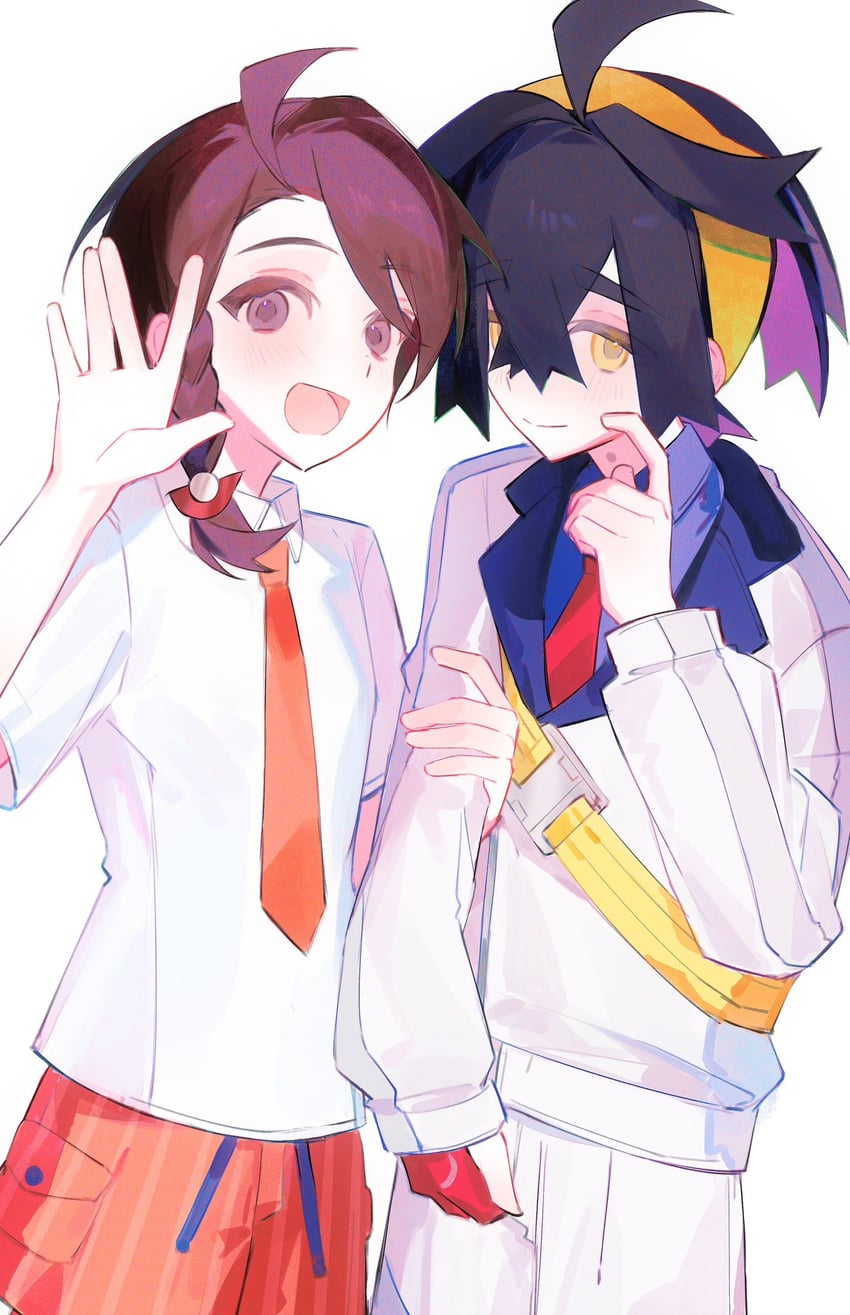 kieran and juliana (pokemon and 1 more) drawn by yuiihcoma