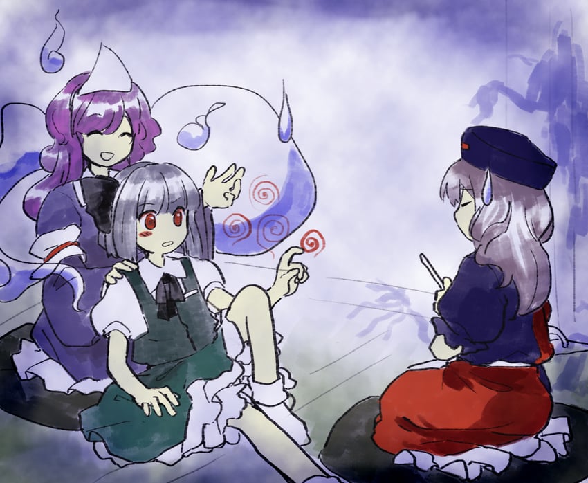 konpaku youmu, saigyouji yuyuko, and yagokoro eirin (touhou and 1 more) drawn by kaigen_1025