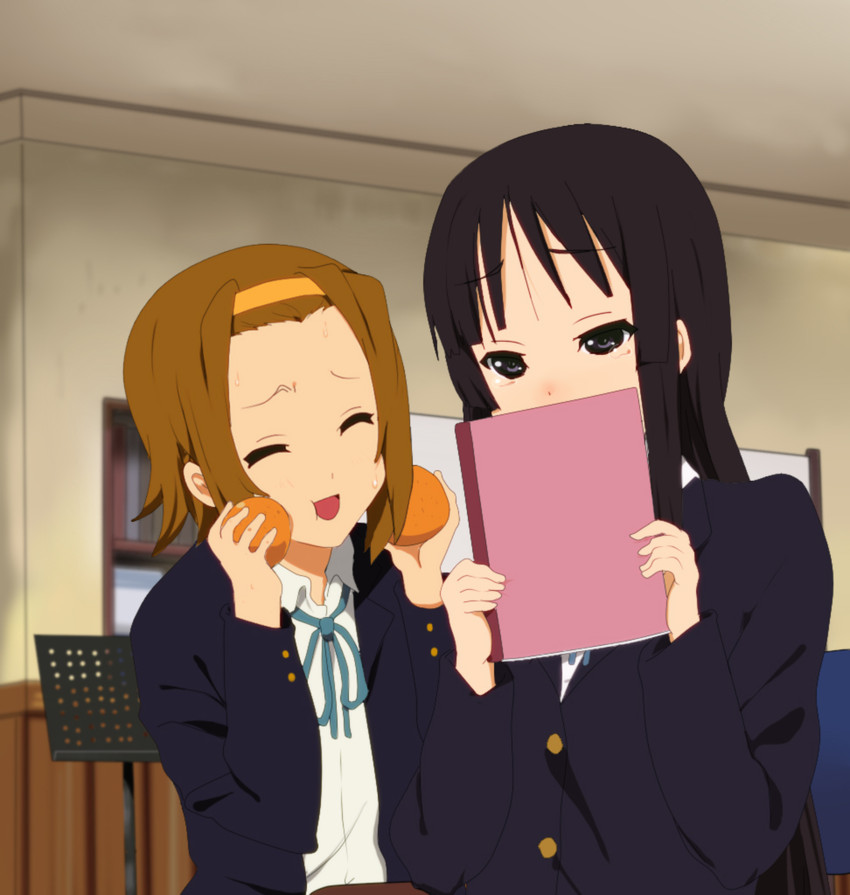 akiyama mio and tainaka ritsu (k-on!) drawn by ore_deshita