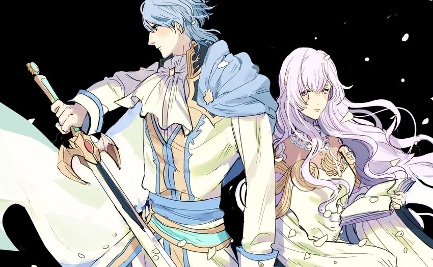 sigurd and deirdre (fire emblem and 1 more) drawn by shy_(ribboneels)
