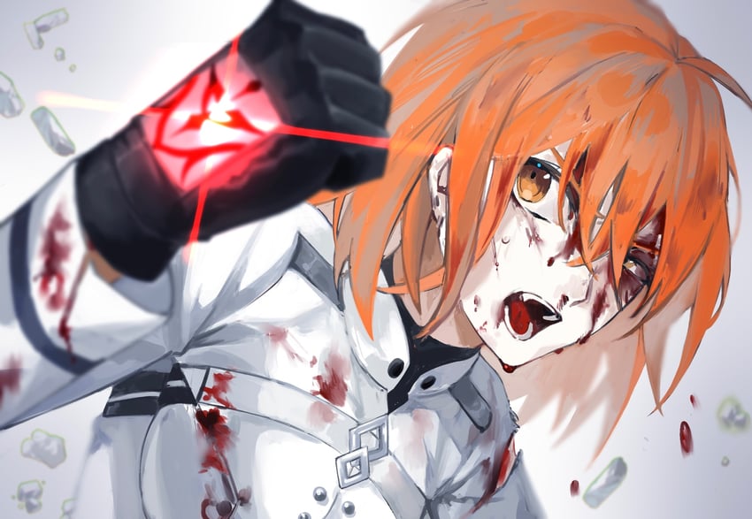fujimaru ritsuka (fate and 1 more) drawn by omame_korokor