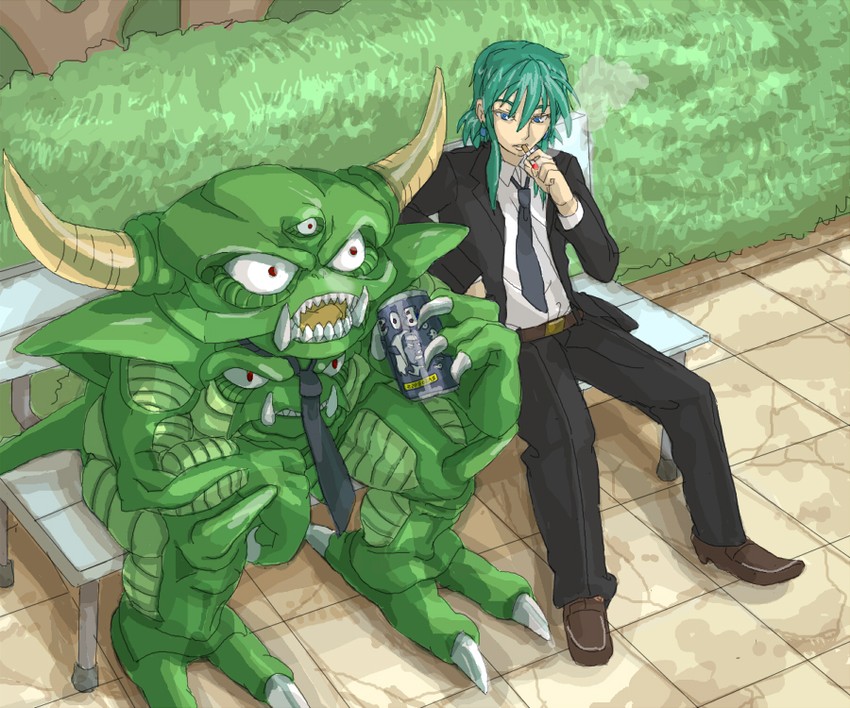 hero, pisaro, and death pisaro (dragon quest and 1 more) drawn by 3_1