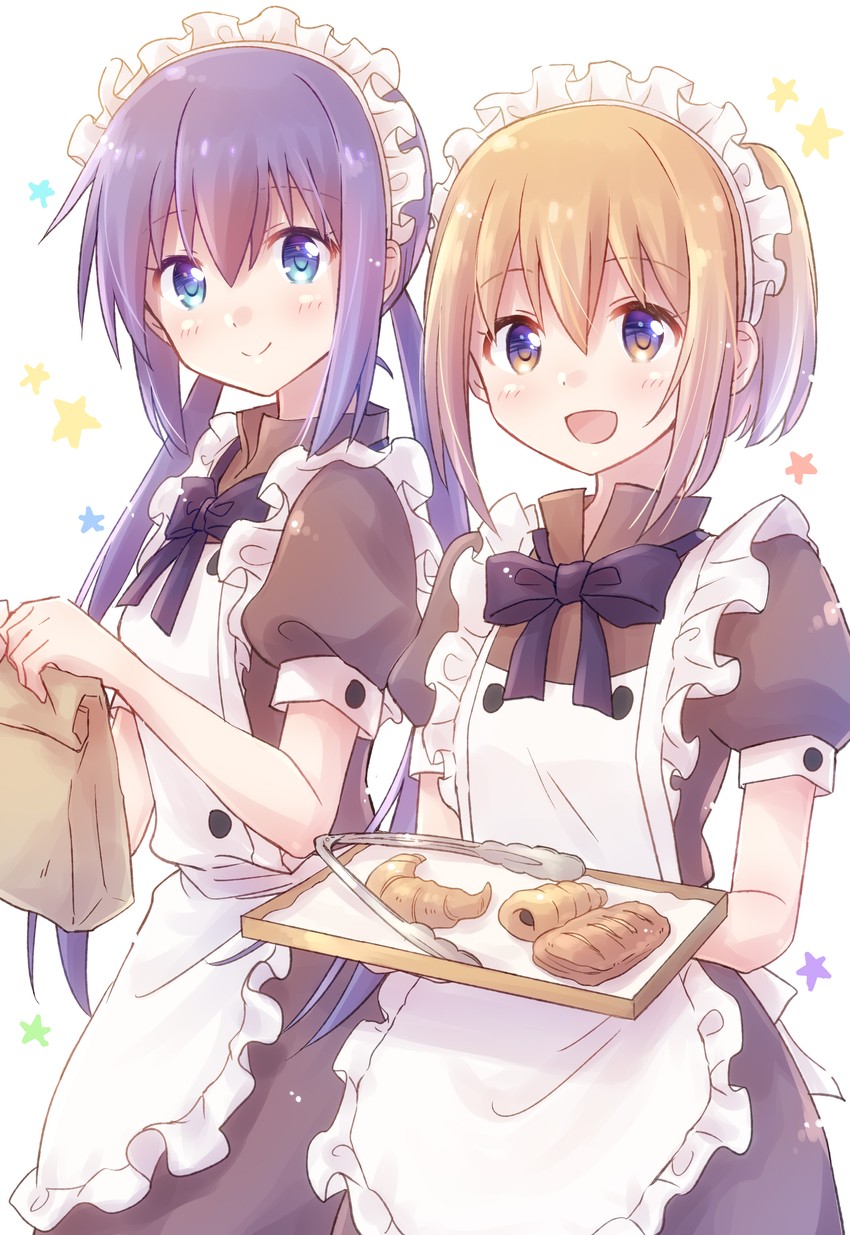 manaka ao and konohata mira (koisuru asteroid) drawn by nyaa_(nnekoron)