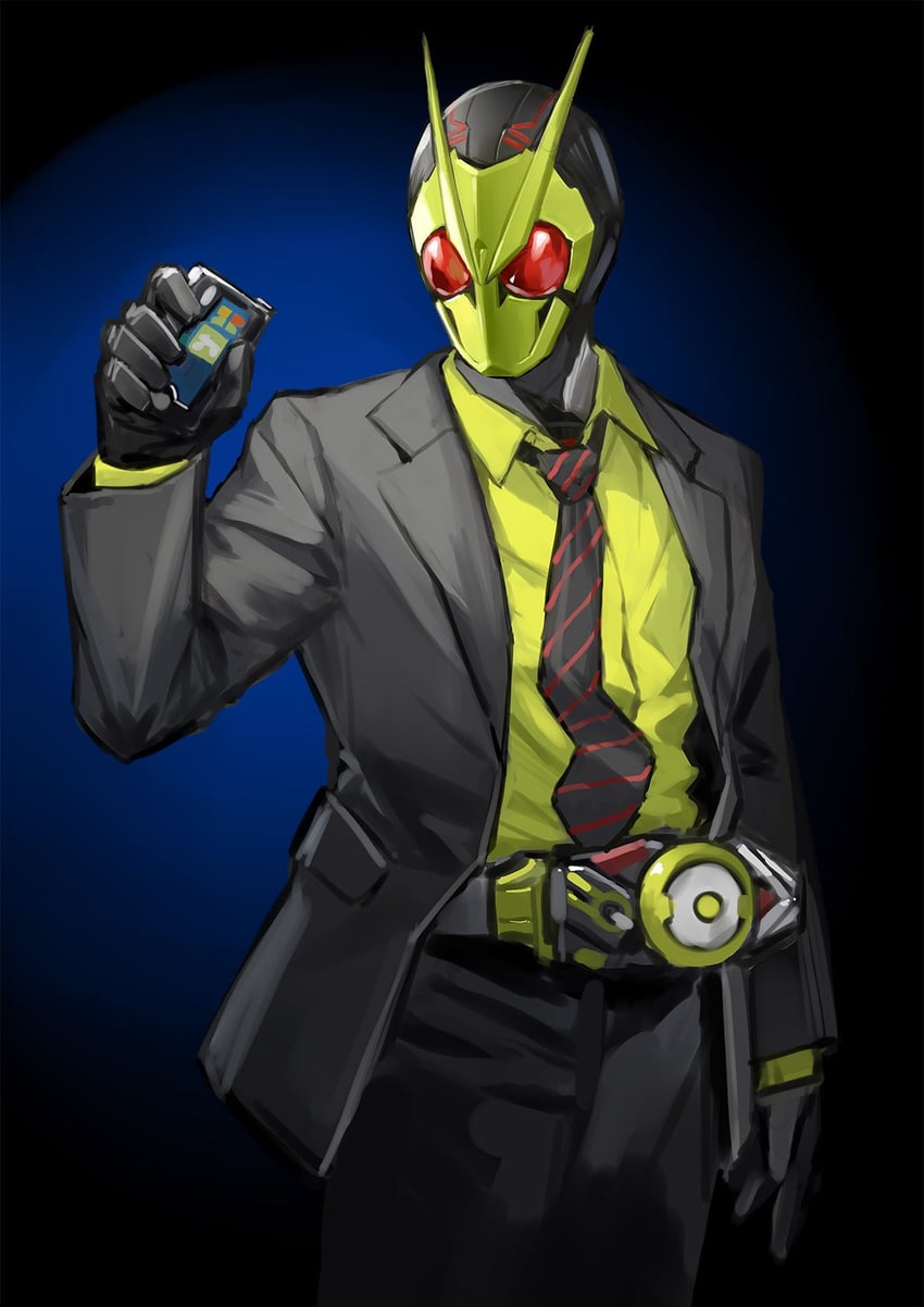 kamen rider zero-one (kamen rider and 1 more) drawn by jiuri_jiuhao