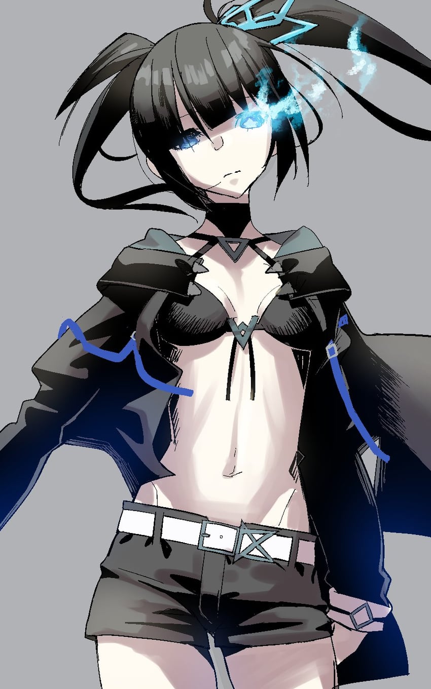 black rock shooter and elishka (black rock shooter and 1 more) drawn by yachi_(fujiyasu0616)