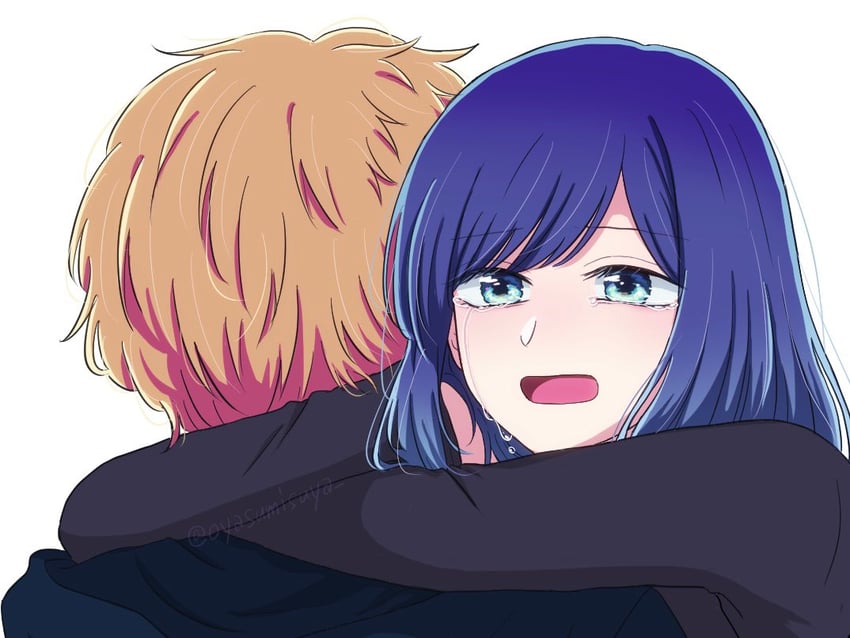 hoshino aquamarine and kurokawa akane (oshi no ko) drawn by oyasumisuya