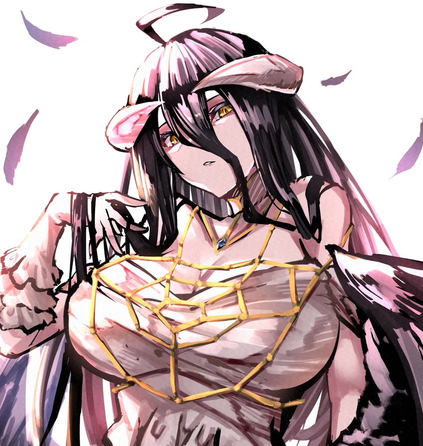 albedo (overlord) drawn by majinno