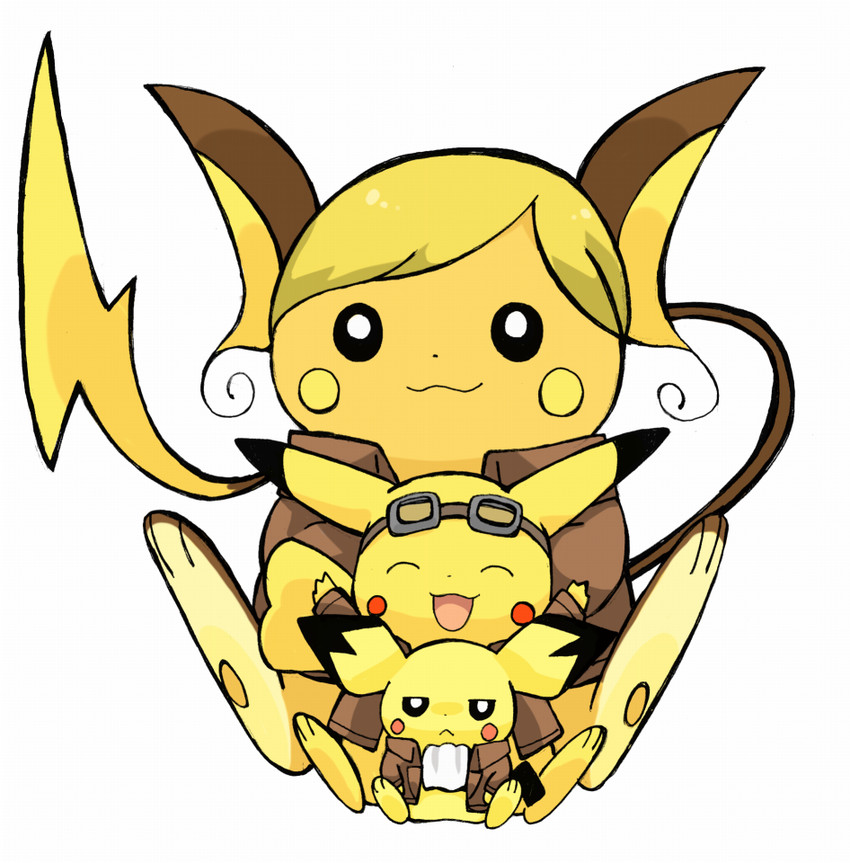 pikachu, levi, pichu, raichu, hange zoe, and 1 more (pokemon and 1 more) drawn by minto_(minton)