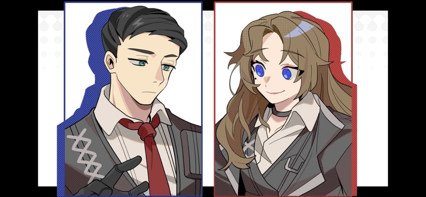 meursault and rodion (project moon and 1 more) drawn by south_ac
