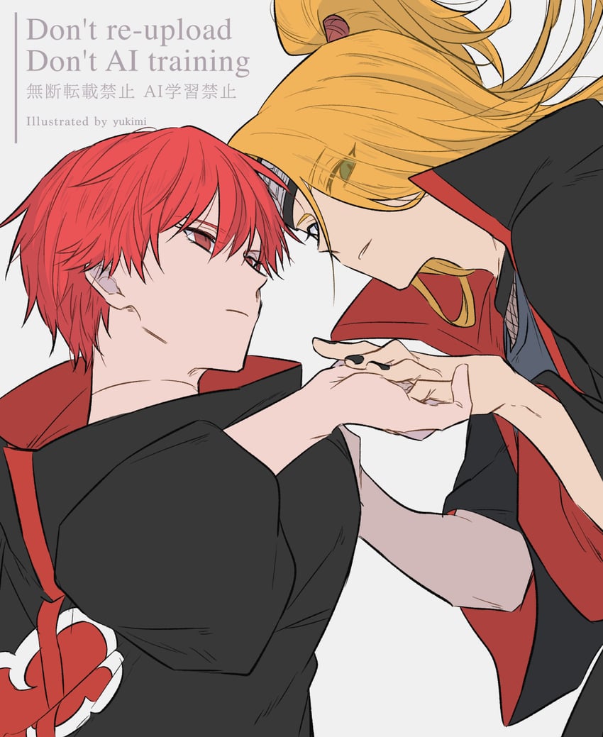 deidara and sasori (naruto and 1 more) drawn by hayamin35
