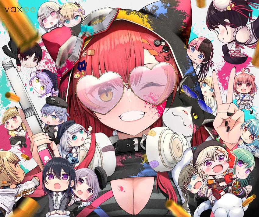tachibana hinano, ichinose uruha, aizawa ema, yakumo beni, kurumi noah, and 14 more (vspo! and 3 more) drawn by imi_(imi_o0_)