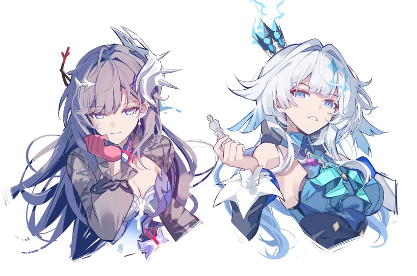 cerydra and hysilens (honkai and 1 more) drawn by sparks_summer