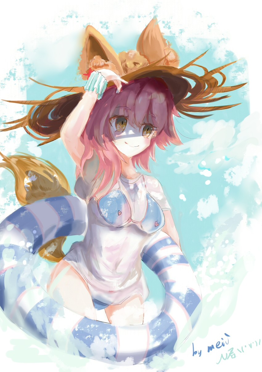 tamamo and tamamo no mae (fate and 1 more) drawn by meyoichika