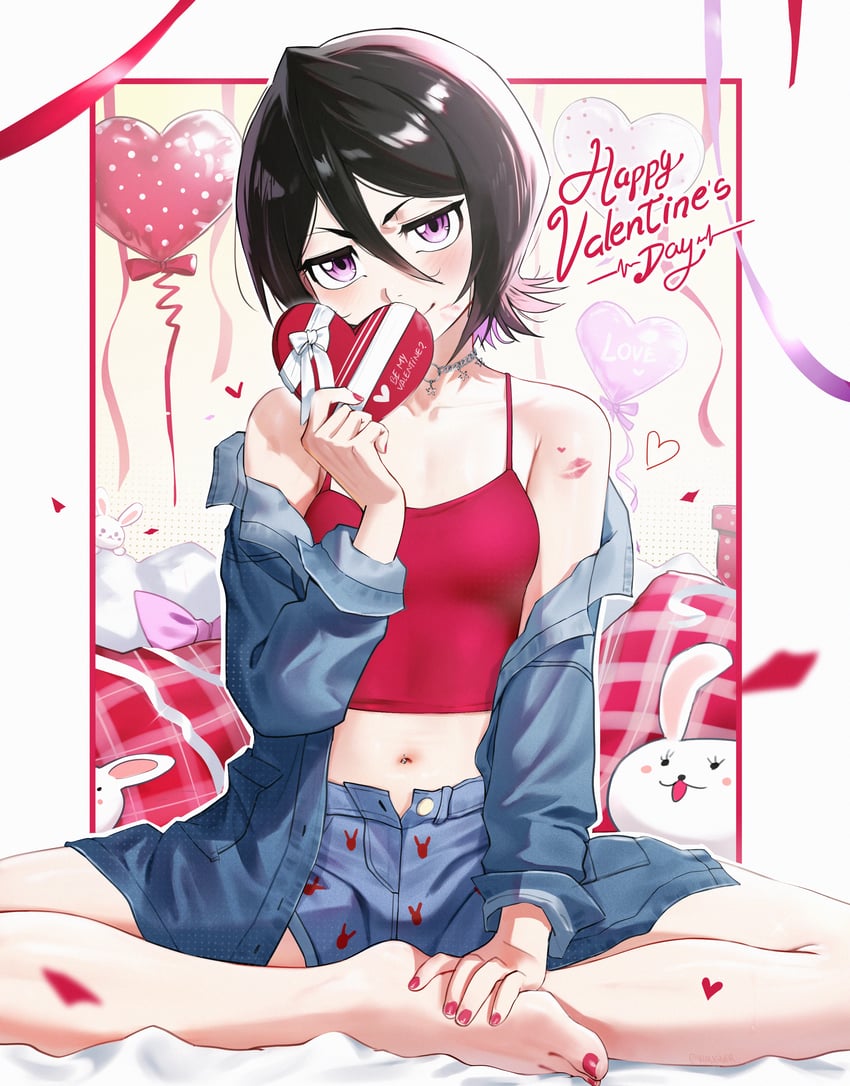 kuchiki rukia (bleach) drawn by waligner