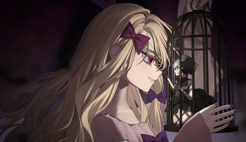 shadowgale and pfle (mahou shoujo ikusei keikaku and 1 more) drawn by chizuru_(cizz_ru)