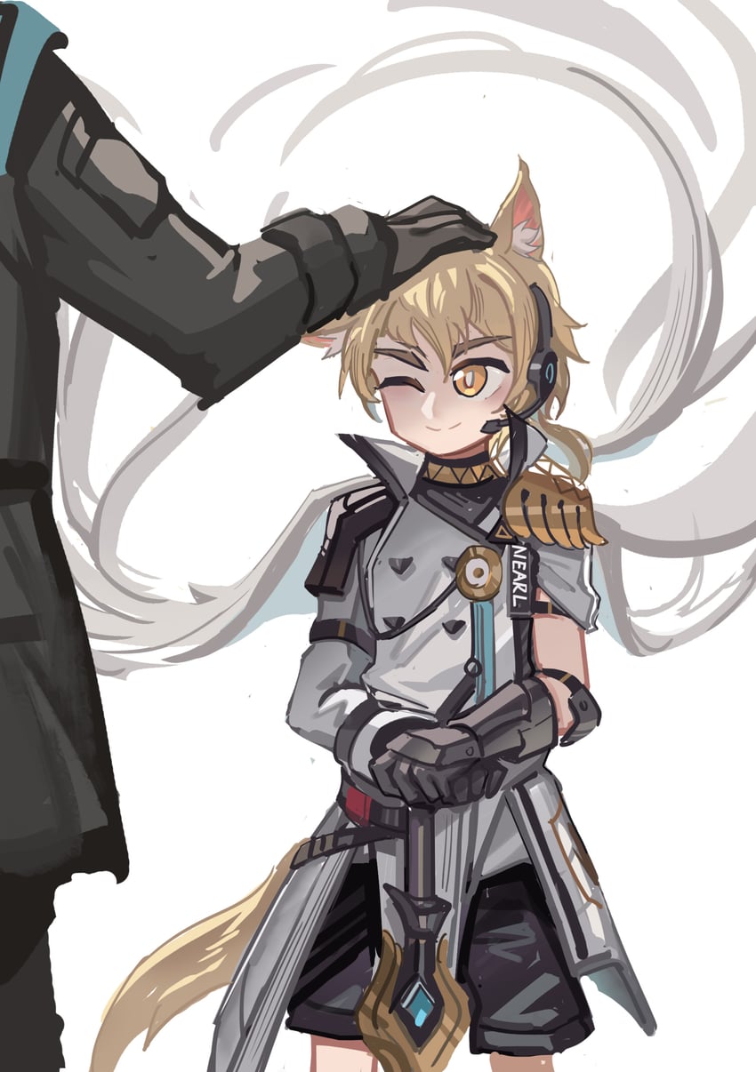doctor, nearl, and nearl the radiant knight (arknights) drawn by whinghope