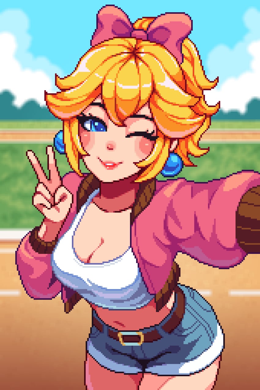 princess peach (mario and 2 more) drawn by yumykon