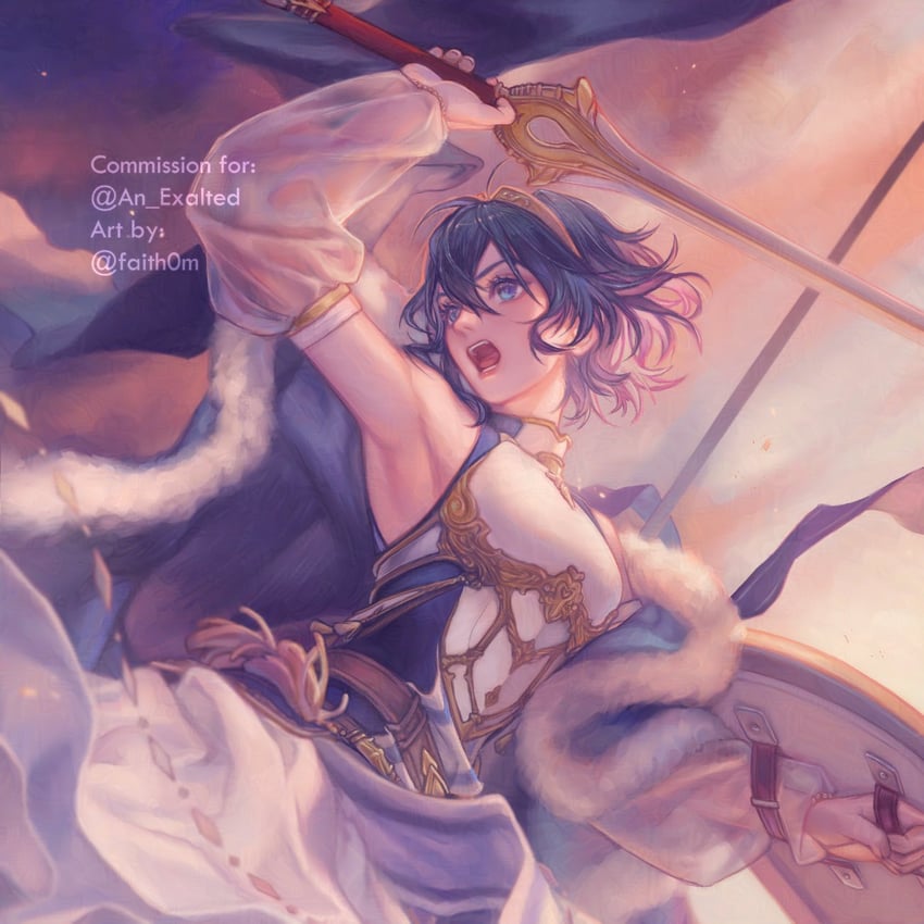 lucina and female morgan (fire emblem and 2 more) drawn by faithom