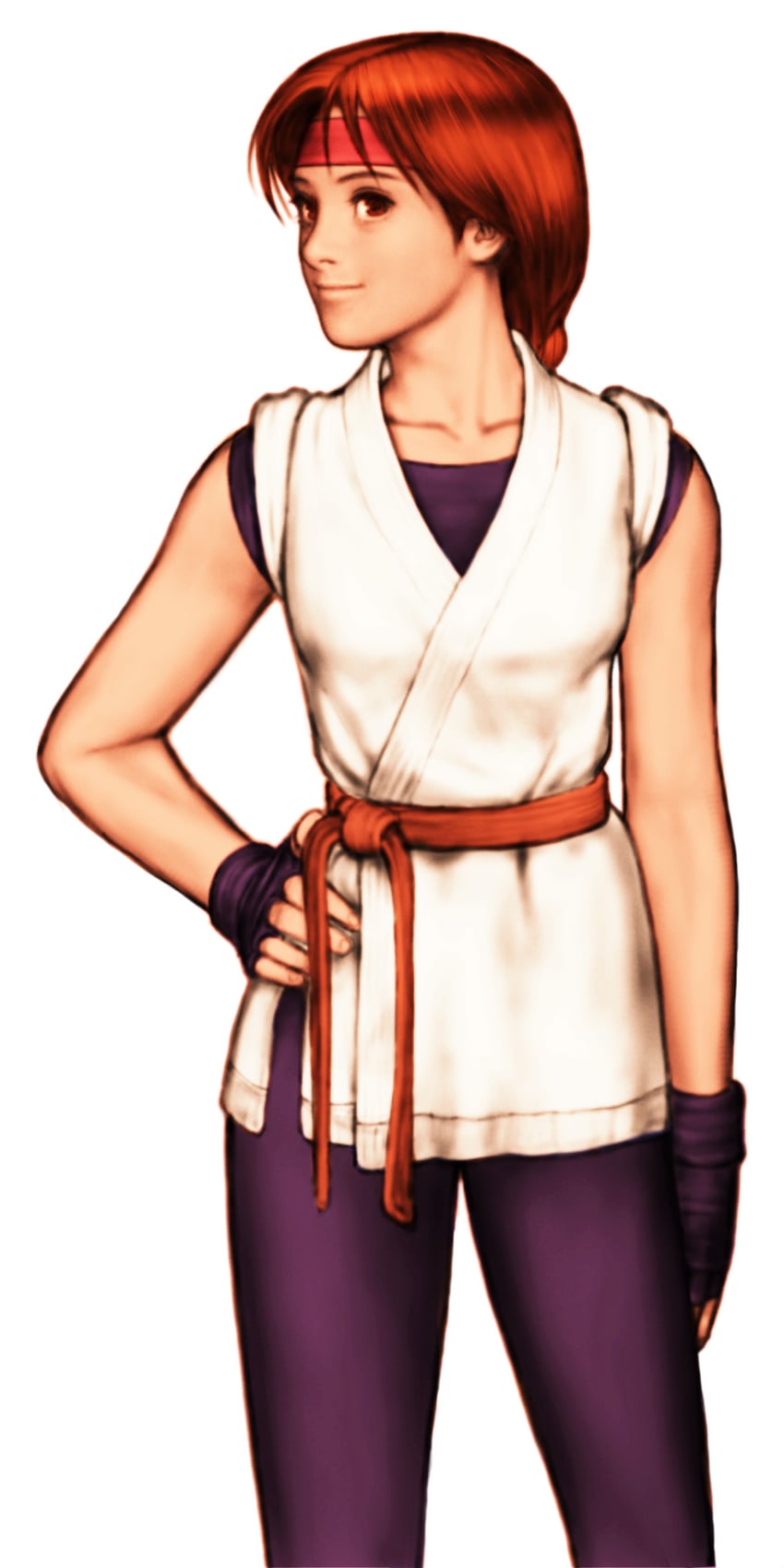 yuri sakazaki (the king of fighters and 2 more) drawn by mori_toshiaki