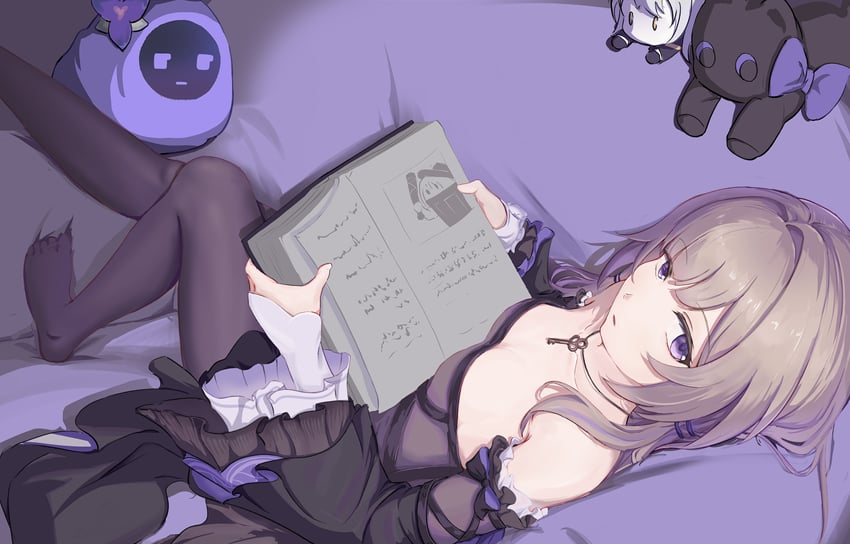 trailblazer, herta, and the herta (honkai and 1 more) drawn by alu_(alu51242421)