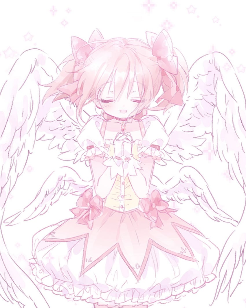 kaname madoka (mahou shoujo madoka magica) drawn by mipi_(u3u_00)
