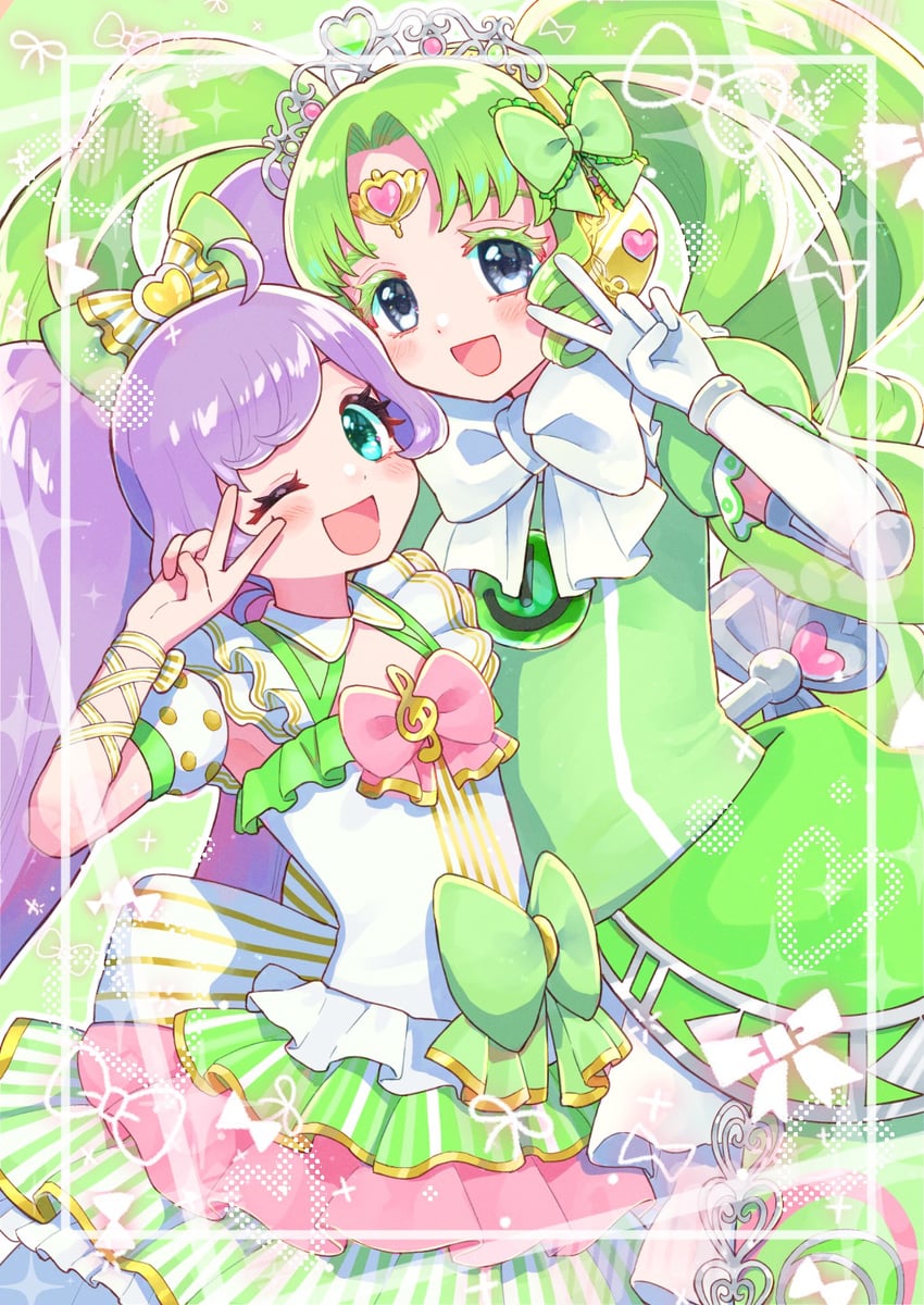 manaka laala and falulu (pretty series and 2 more) drawn by jinno_(jin_c_kkry)