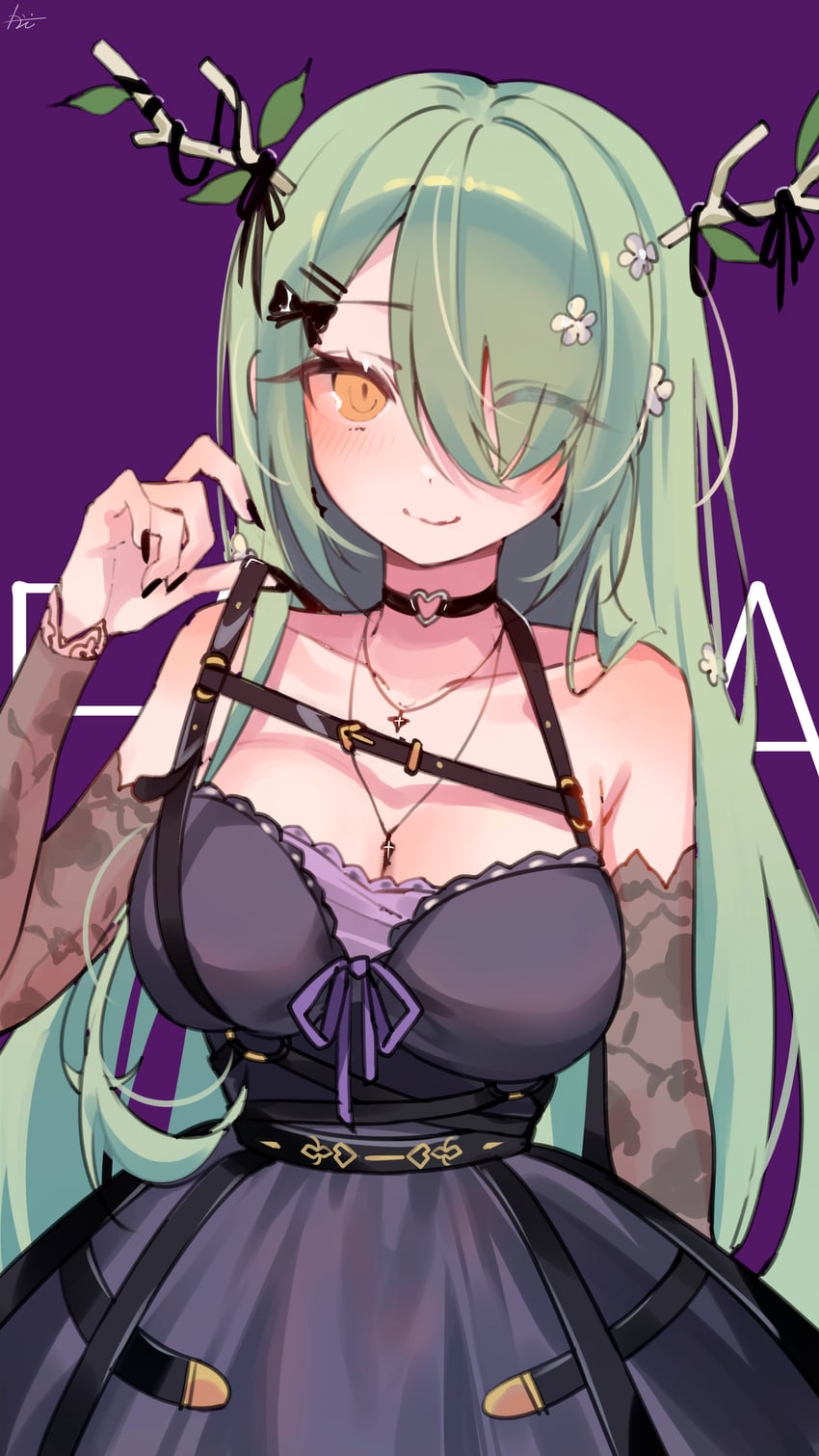 ceres fauna (hololive and 1 more) drawn by qoooinn