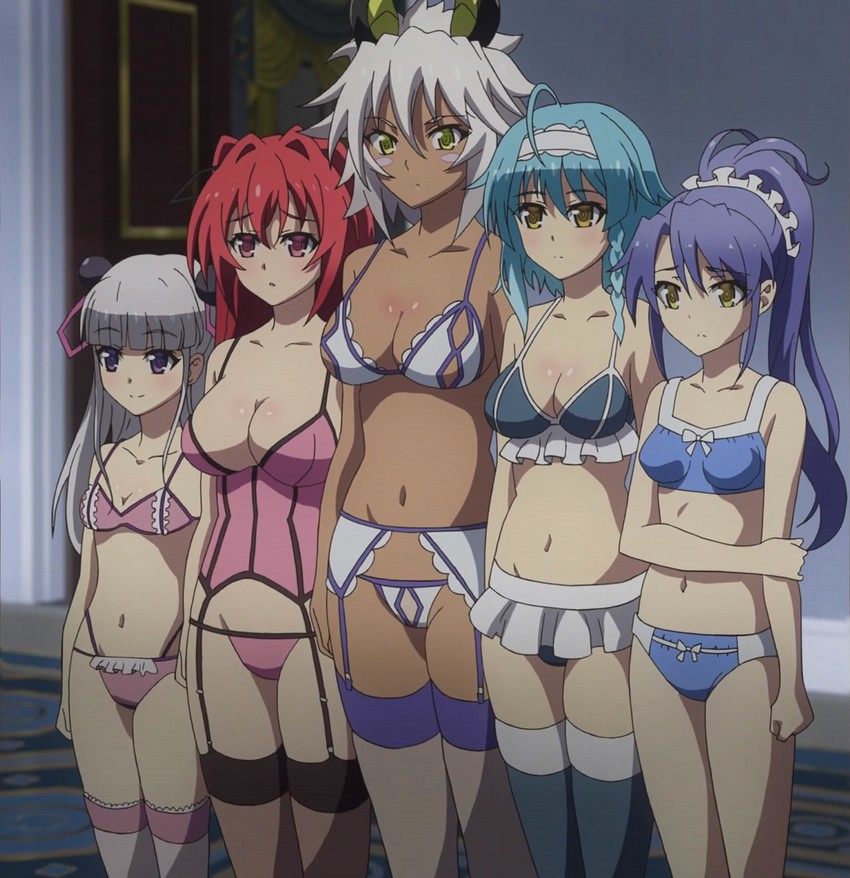 naruse mio, naruse maria, nonaka yuki, zest, and nonaka kurumi (shinmai maou no testament)